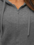 Damen Zip-Up Hoodie Jacke | stylische Kapuzen-Sweatjacke